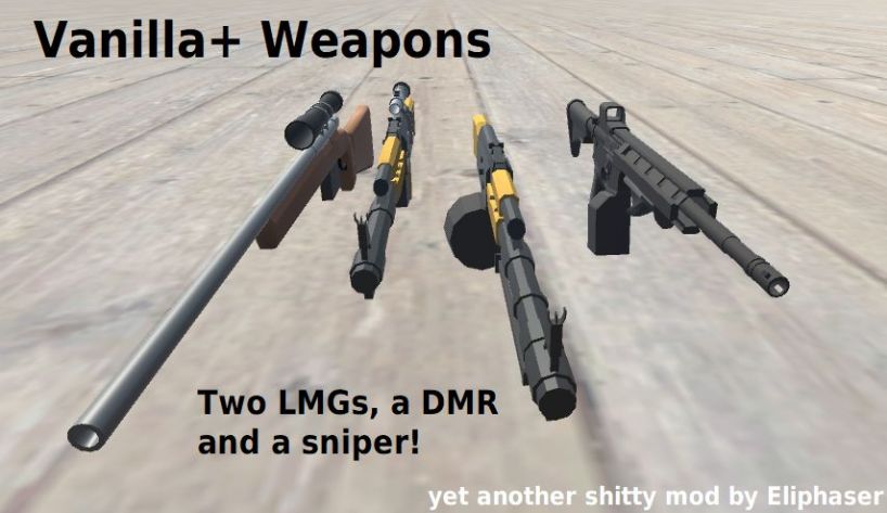 Mod Vanilla Weapons Pack For Ravenfield Build 12 Download - weapons mod roblox