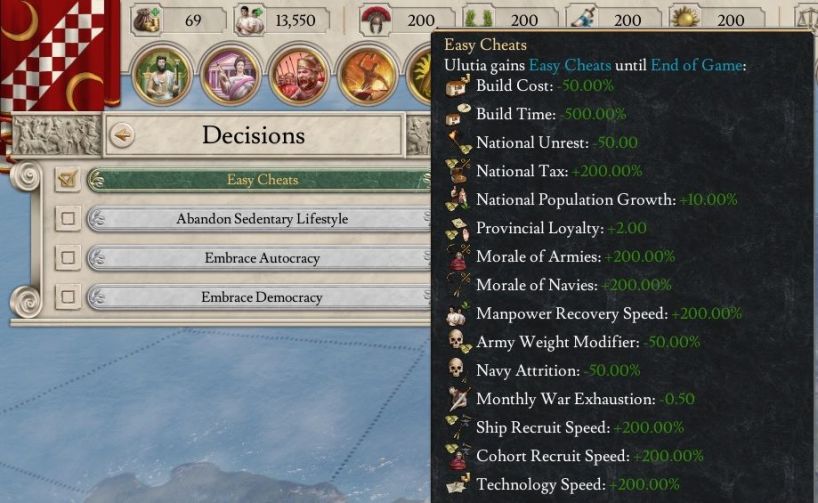 Mod Easycheats Version 28 04 19 For Imperator Rome 1 0 X