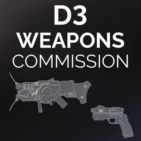Doom 3 Pistol and Plasma Gun Commission